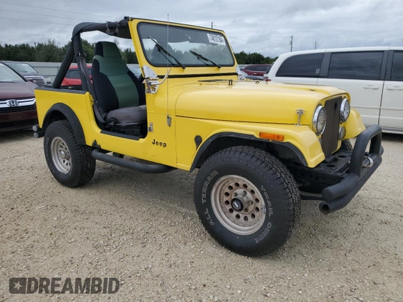 1983 Jeep CJ z VIN 1JCCM87AXDT028695, wystawiony jako Copart lot #74812184 z przebiegiem Nie podano mil oraz Szkoda całkowita • Salvage title. Historia ofert i sprzedaży dostępna na DreamBid. Obrazek 4.