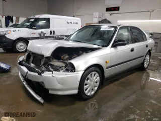 1996 Honda Civic LX "O" w/Air with VIN 2HGEJ6672TH544494, listed as a Copart auction lot 85801094 with 183,647 mi miles and Salvage Title. Bid and sale history available at carsss.com. Image 1.