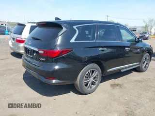 2018 Infiniti QX60 with VIN 5N1DL0MM4JC529193, listed as a IAAI auction lot 42091013 with 202,602 mi miles. Bid and sale history available at carsss.com. Image 4.