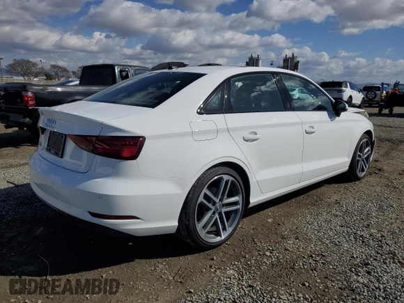2020 Audi A3 Sedan Premium with VIN WAUAUGFF7LA102016, listed as a Copart auction lot 48075595 with 28,961 mi miles and Salvage Title. Bid and sale history available at carsss.com. Image 3.