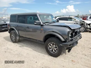 2021 Ford Bronco with VIN 1FMEE5DP3MLB06714, listed as a Copart auction lot 62336425 with 40,947 mi miles and Salvage title. Bid and sale history available at DreamBid. Image 4.