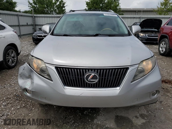 2010 Lexus RX 350 with VIN 2T2BK1BA7AC076736, listed as a Copart auction lot 57855605 with 156,298 mi miles and Salvage title. Bid and sale history available at DreamBid. Image 5.