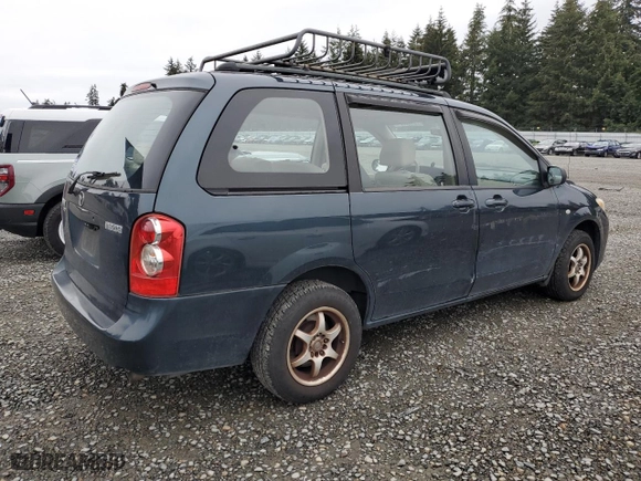 2006 Mazda MPV LX with VIN JM3LW28A860568260, listed as a Copart auction lot 76182084 with 124,092 mi miles and Clean Title. Bid and sale history available at carsss.com. Image 3.