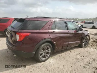 2022 Ford Explorer XLT with VIN 1FMSK7DH6NGA63920, listed as a Copart auction lot 51870815 with 30,619 mi miles and Salvage Title. Bid and sale history available at carsss.com. Image 3.