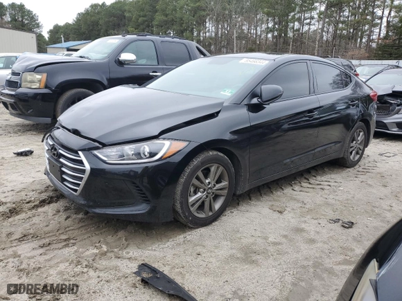 2018 Hyundai Elantra Value Edition with VIN 5NPD84LF1JH244360, listed as a Copart auction lot 85466344 with 85,459 mi miles and Salvage Title. Bid and sale history available at carsss.com. Image 1.