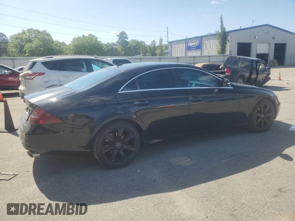 2008 Mercedes-Benz CLS-Class 5.5L with VIN WDDDJ72XX8A129425, listed as a Copart auction lot 52159495 with 150,429 mi miles and Salvage Title. Bid and sale history available at carsss.com. Image 3.