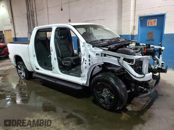 2022 Ram 1500 Laramie with VIN 1C6SRFJT7NN365951, listed as a Copart auction lot 52348575 with Not provided miles and Non repairable. Bid and sale history available at DreamBid. Image 4.
