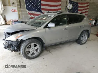 2004 Nissan Murano SE z VIN JN8AZ08W24W322732, wystawiony jako Copart lot #48995645 z przebiegiem 132 402 mil mil oraz Szkoda całkowita • Salvage title. Historia ofert i sprzedaży dostępna na DreamBid. Obrazek 1.