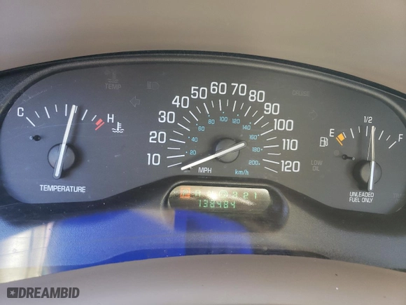 1997 Buick Century Custom with VIN 2G4WS52M4V1461775, listed as a Copart auction lot 74771574 with 138,484 mi miles and Salvage Title. Bid and sale history available at carsss.com. Image 9.