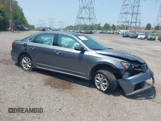 2016 Volkswagen Passat 1.8T S with VIN 1VWAT7A31GC053602, listed as a IAAI auction lot 39851781 with 1 mi miles. Bid and sale history available at carsss.com. Image 1.