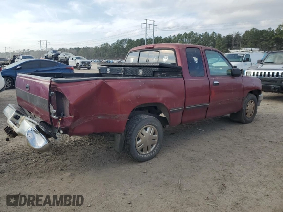1996 Toyota T100 DX with VIN JT4TN12D0T0021827, listed as a Copart auction lot 44328465 with 253,582 mi miles and Salvage Title. Bid and sale history available at carsss.com. Image 3.