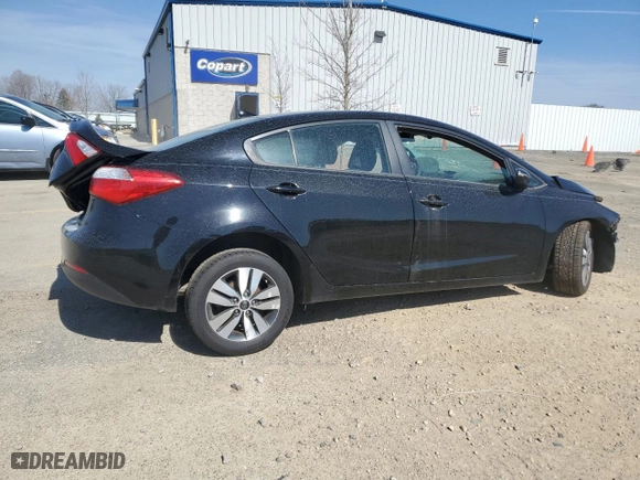 2015 Kia Forte LX with VIN KNAFX4A63F5376524, listed as a Copart auction lot 46465105 with 0 mi miles and Non Repairable. Bid and sale history available at carsss.com. Image 3.