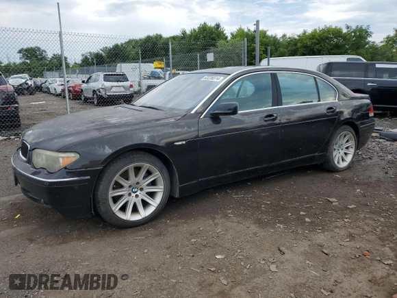 2002 BMW 7 Series 745Li with VIN WBAGN63432DR02989, listed as a Copart auction lot 63236514 with Not Provided miles and Clean Title. Bid and sale history available at carsss.com. Image 1.