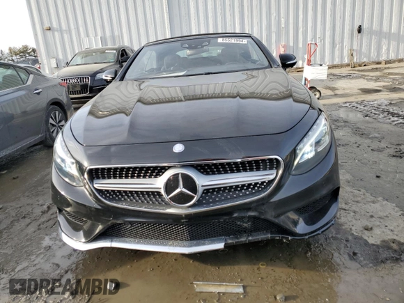 2017 Mercedes-Benz S 550 with VIN WDDXK8CB9HA025415, listed as a Copart auction lot 85521994 with 52,996 mi miles and Salvage Title. Bid and sale history available at DreamBid. Image 5.