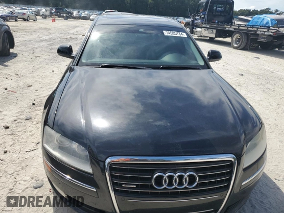 2009 Audi A8 4.2L with VIN WAUMV94E19N003130, listed as a Copart auction lot 74585754 with Not provided miles and Non repairable. Bid and sale history available at DreamBid. Image 5.