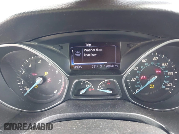 2013 Ford Focus SE with VIN 1FADP3F27DL138703, listed as a IAAI auction lot 41797537 with 128,070 mi miles. Bid and sale history available at carsss.com. Image 7.