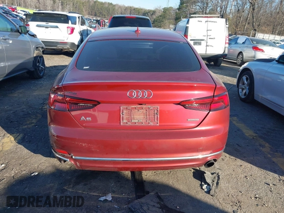 2019 Audi A5 Sportback Premium with VIN WAUANCF57KA054688, listed as a IAAI auction lot 41227350 with 1 mi miles. Bid and sale history available at carsss.com. Image 15.