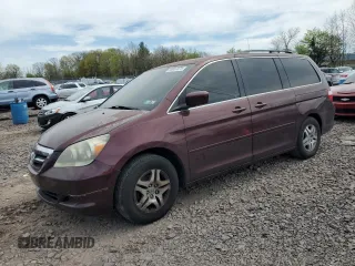 2007 Honda Odyssey EX-L with VIN 5FNRL386X7B089208, listed as a Copart auction lot 54067075 with 235,281 mi miles and Clean Title. Bid and sale history available at DreamBid. Image 1.