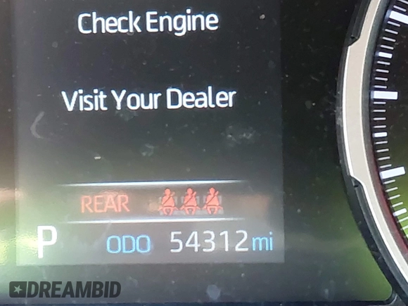 2020 Toyota RAV4 LE with VIN 2T3H1RFV7LW067783, listed as a IAAI auction lot 41784640 with 54,312 mi miles. Bid and sale history available at carsss.com. Image 15.