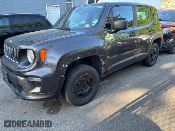 2020 Jeep Renegade Jeepster with VIN ZACNJBAB3LPL47283, listed as a Copart auction lot 57184485 with Not provided miles and Clean title. Bid and sale history available at DreamBid. Image 2.