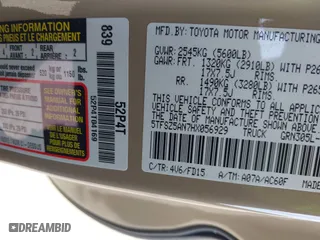 2017 Toyota Tacoma SR5 with VIN 5TFSZ5AN7HX056929, listed as a IAAI auction lot 42079525 with 82,619 mi miles. Bid and sale history available at carsss.com. Image 17.