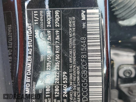 2012 Mercedes-Benz GLK 350 with VIN WDCGG5GB2CF815648, listed as a Copart auction lot 73741214 with Not Provided miles and Non Repairable. Bid and sale history available at DreamBid. Image 14.