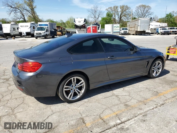 2014 BMW 4 Series 428i xDrive with VIN WBA3N5C59EF716920, listed as a Copart auction lot 53915275 with 125,300 mi miles and Salvage title. Bid and sale history available at DreamBid. Image 3.