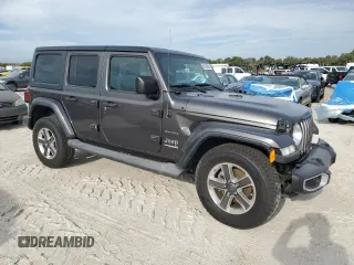 2018 Jeep Wrangler Unlimited Sahara z VIN 1C4HJXEG6JW174944, wystawiony jako Copart lot #54786595 z przebiegiem 81 782 mil mil oraz Szkoda całkowita • Salvage title. Historia ofert i sprzedaży dostępna na DreamBid. Obrazek 4.