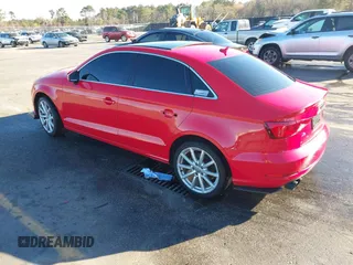 2015 Audi A3 1.8T Premium Plus with VIN WAUCCGFFXF1021950, listed as a IAAI auction lot 41850779 with 80,375 mi miles. Bid and sale history available at carsss.com. Image 3.