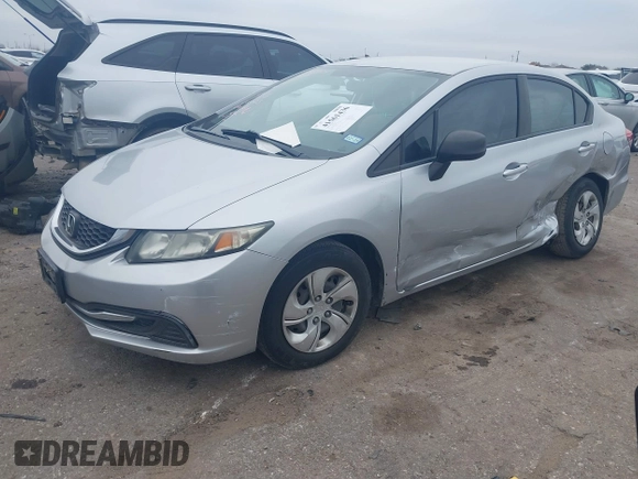 2013 Honda Civic LX with VIN 2HGFB2F54DH593805, listed as a IAAI auction lot 41561436 with 139,651 mi miles and . Bid and sale history available at DreamBid. Image 16.