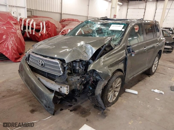 2008 Toyota Highlander Hybrid Limited with VIN JTEEW44A282016047, listed as a IAAI auction lot 41713409 with 1 mi miles. Bid and sale history available at carsss.com. Image 2.