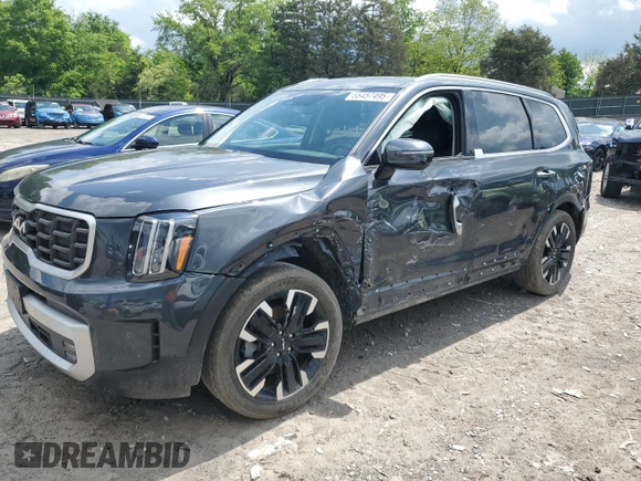 2023 Kia Telluride SX with VIN 5XYP5DGC2PG350290, listed as a Copart auction lot 55457495 with 45,330 mi miles and Salvage title. Bid and sale history available at DreamBid. Image 1.