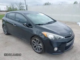 2015 Kia Forte 5-Door SX with VIN KNAFZ5A35F5313849, listed as a IAAI auction lot 41903731 with 117,340 mi miles. Bid and sale history available at carsss.com. Image 1.
