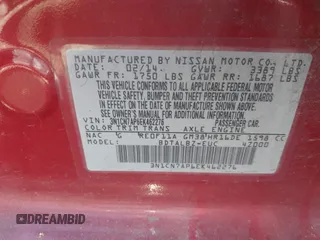 2014 Nissan Versa SV with VIN 3N1CN7AP6EK462276, listed as a IAAI auction lot 41533459 with 138,719 mi miles. Bid and sale history available at carsss.com. Image 9.