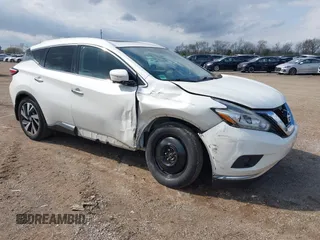2015 Nissan Murano Platinum z VIN 5N1AZ2MH0FN243238, wystawiony jako IAAI lot #42102284 z przebiegiem 107 704 mil mil oraz . Historia ofert i sprzedaży dostępna na DreamBid. Obrazek 1.