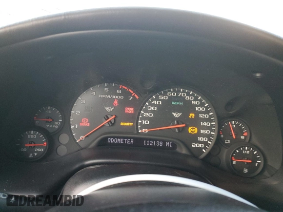 2000 Chevrolet Corvette with VIN 1G1YY22G8Y5106060, listed as a Copart auction lot 85853994 with 112,138 mi miles and Salvage Title. Bid and sale history available at carsss.com. Image 9.