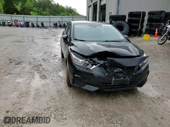 2021 Nissan Versa SV with VIN 3N1CN8EV9ML861593, listed as a Copart auction lot 56629195 with 77,522 mi miles and Salvage title. Bid and sale history available at DreamBid. Image 13.