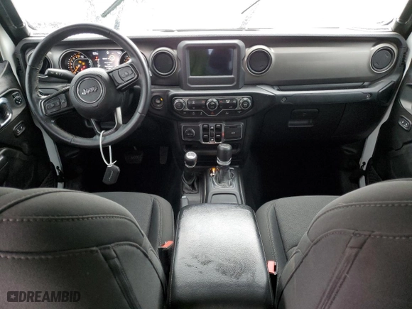 2021 Jeep Gladiator Sport S with VIN 1C6JJTAG6ML576539, listed as a Copart auction lot 82257724 with 36,451 mi miles and Salvage Title. Bid and sale history available at carsss.com. Image 8.