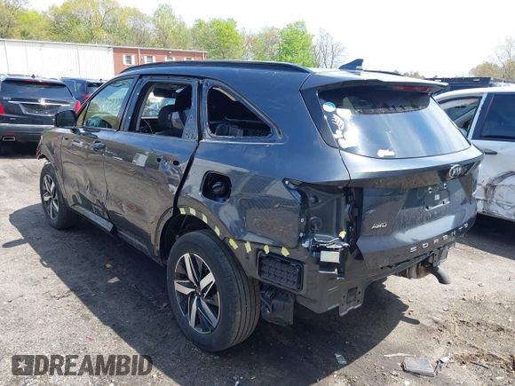 2021 Kia Sorento EX with VIN 5XYRHDLF7MG058307, listed as a IAAI auction lot 42124729 with 81,861 mi miles and . Bid and sale history available at DreamBid. Image 3.