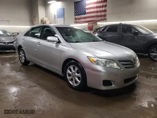 2011 Toyota Camry LE with VIN 4T4BF3EK8BR219420, listed as a Copart auction lot 48583735 with 143,767 mi miles and Salvage Title. Bid and sale history available at carsss.com. Image 4.