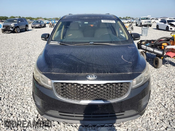 2015 Kia Sedona LX with VIN KNDMB5C1XF6051461, listed as a Copart auction lot 54203275 with 101,193 mi miles and Salvage Title. Bid and sale history available at DreamBid. Image 5.