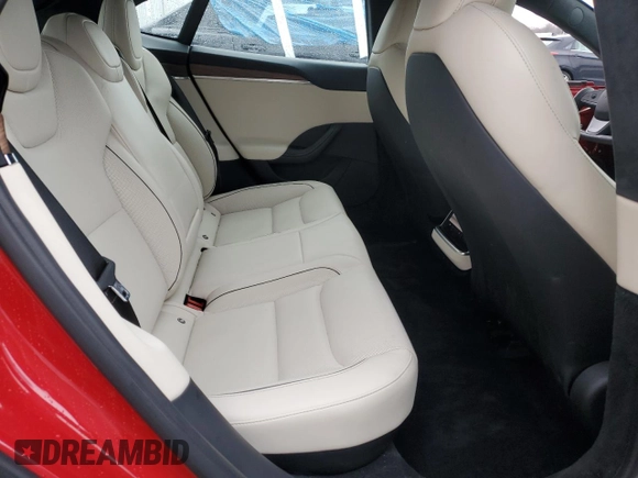 2021 Tesla Model S Plaid with VIN 5YJSA1E61MF436369, listed as a Copart auction lot 48505375 with 34,388 mi miles and Salvage Title. Bid and sale history available at carsss.com. Image 10.