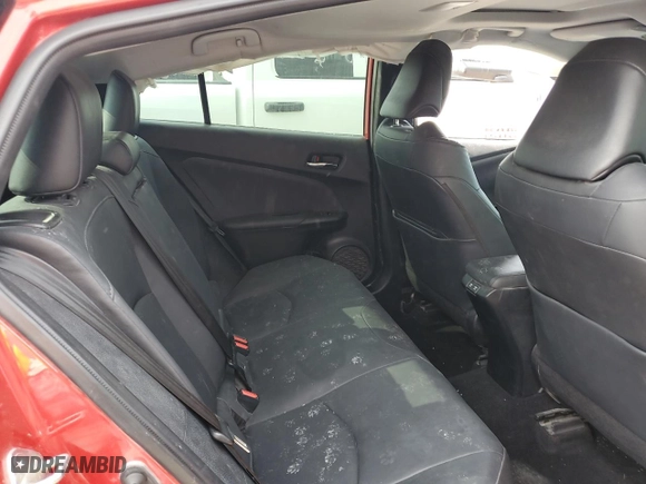 2022 Toyota Prius L Eco with VIN JTDKAMFUXN3169116, listed as a Copart auction lot 63921594 with 47,623 mi miles and Salvage Title. Bid and sale history available at carsss.com. Image 10.