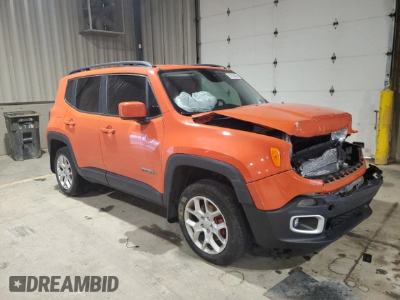 2017 Jeep Renegade Latitude z VIN ZACCJBBB7HPF02241, wystawiony jako Copart lot #57970695 z przebiegiem 92 688 mil mil oraz Szkoda całkowita • Salvage title. Historia ofert i sprzedaży dostępna na DreamBid. Obrazek 4.