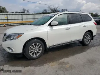2015 Nissan Pathfinder SL with VIN 5N1AR2MM7FC618258, listed as a Copart auction lot 52986265 with 143,040 mi miles and Salvage Title. Bid and sale history available at carsss.com. Image 1.