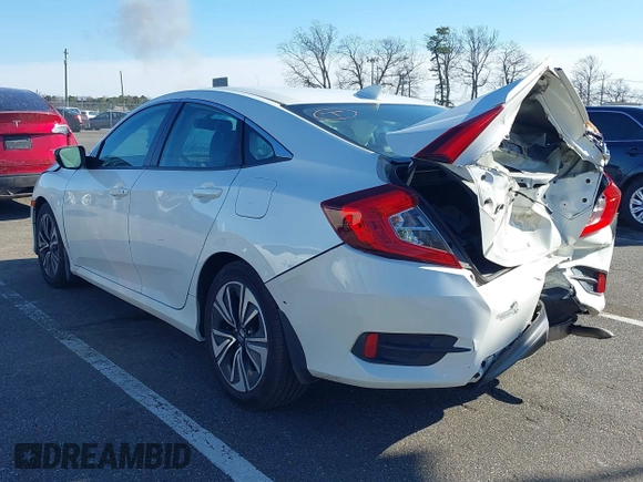 2017 Honda Civic Sedan EX-L with VIN 2HGFC1F70HH651956, listed as a IAAI auction lot 41754511 with 129,385 mi miles. Bid and sale history available at carsss.com. Image 3.