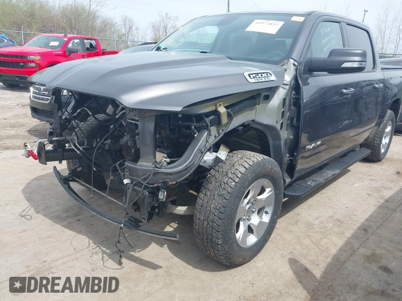 2019 Ram 1500 Big Horn/Lone Star with VIN 1C6SRFFT7KN876256, listed as a IAAI auction lot 41972852 with 41,781 mi miles. Bid and sale history available at carsss.com. Image 6.
