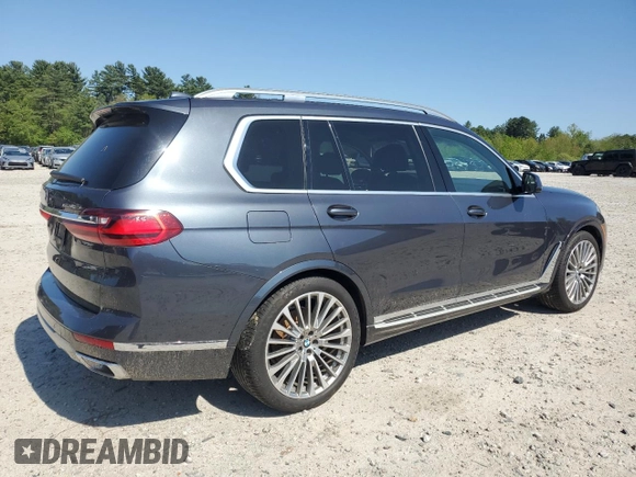 2019 BMW X7 xDrive40i z VIN 5UXCW2C54KL082619, wystawiony jako Copart lot #54474555 z przebiegiem 68 381 mil mil oraz Szkoda całkowita • Salvage title. Historia ofert i sprzedaży dostępna na DreamBid. Obrazek 3.