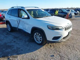 2020 Jeep Cherokee Latitude with VIN 1C4PJLCB0LD649160, listed as a IAAI auction lot 41206382 with 57,841 mi miles. Bid and sale history available at carsss.com. Image 1.
