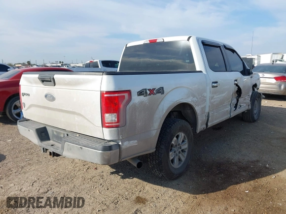 2017 Ford F-150 XL with VIN 1FTEW1EG7HFA12221, listed as a IAAI auction lot 41619127 with 241,779 mi miles. Bid and sale history available at carsss.com. Image 4.